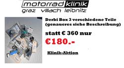 Derbi Box 3 verschiedene Teile statt €360 nur €180.- Derbi Box 3 verschiedene Teile statt €360 nur €180.-