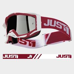 MX-Brille JUST1 IRIS TRACK weiß/rot MX-Brille JUST1 IRIS TRACK weiß/rot