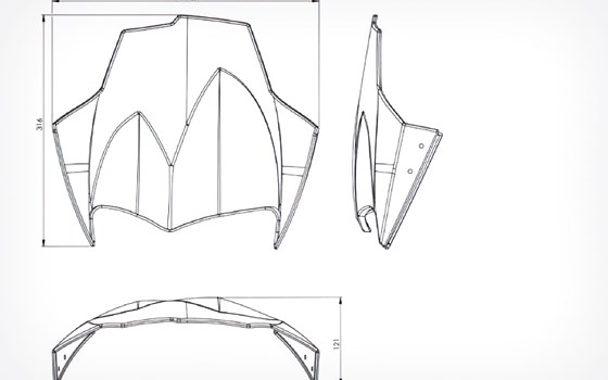 Windschild FLOWJET- schwarz - Bild 3