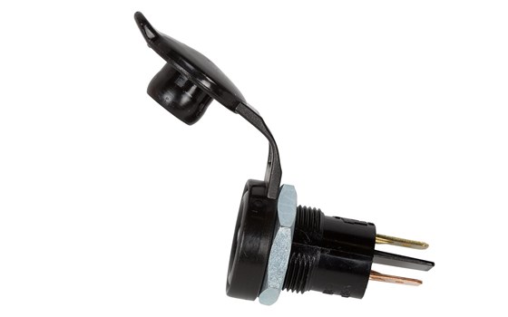 Universalsteckdose inkl. Steckdosenhalter- schwarz - Bild 3