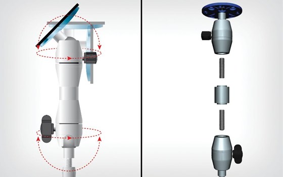 Navihalter MultiPod VARIO- silber - Bild 3