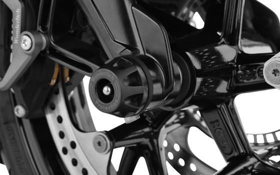 Achs-Schutzpads DOUBLESHOCK - schwarz - vorne - Bild 1