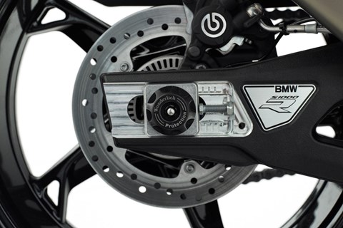 Marke: Wunderlich Artikelname: Achs-Schutzpads DOUBLESHOCK - schwarz - hinten