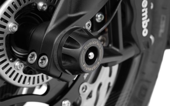 Schutzpads Vorderrad DOUBLESHOCK - schwarz - vorne - Bild 2