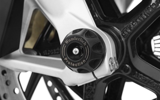 Schutzpads Vorderrad DOUBLESHOCK - schwarz - vorne - Bild 3