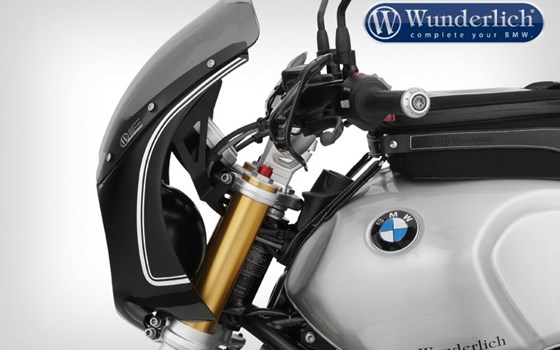 Verkleidung DAYTONA R nineT- Blackstorm Metallic - weiß liniert - Bild 3