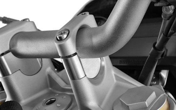 Lenkererhöhung für Modelle ohne BMW Navi - silber - 25mm - Bild 1