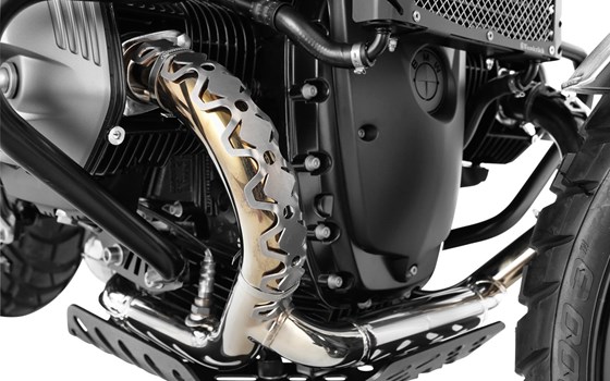 Krümmerschutz Dakar- silber - Bild 1