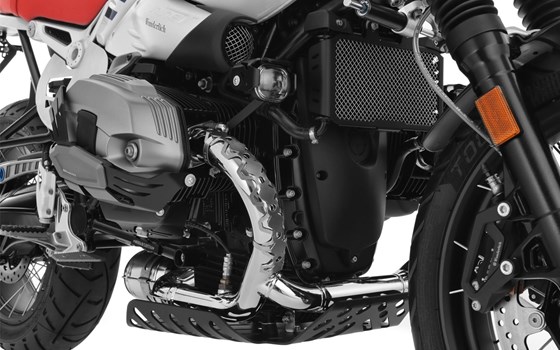 Krümmerschutz Dakar- silber - Bild 3