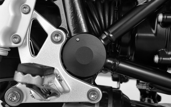 Schwingenlager-Abdeckung Classic - schwarz - rechts - Bild 1