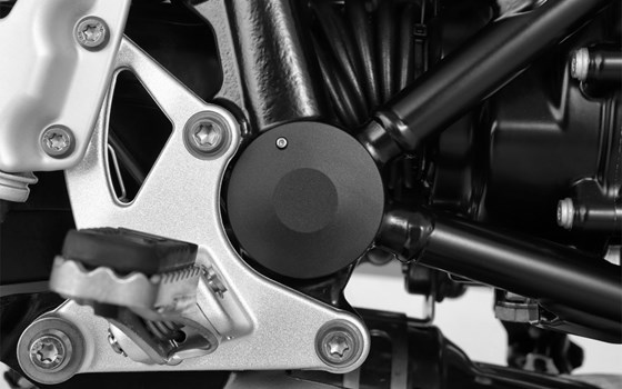 Schwingenlager-Abdeckung Classic - schwarz - rechts - Bild 1