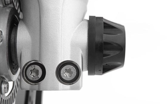 Achs-Schutzpads DOUBLESHOCK - schwarz - vorne - Bild 3 Achs-Schutzpads DOUBLESHOCK - schwarz - vorne - Bild 3