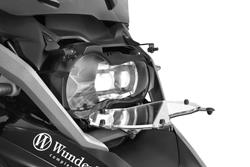 Scheinwerferschutz klappbar CLEAR- schwarz