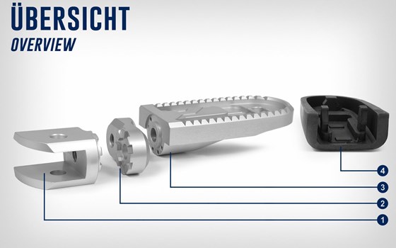 Vario-Adapter EVO1 (Paar) - silber - 30mm - Bild 2