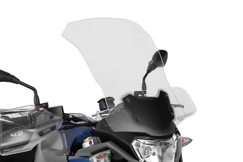 Marke: Wunderlich Artikelname: Verkleidungsscheibe MARATHON G 310 GS - transparent - Für Modelle ohne original Bordsteckdose
