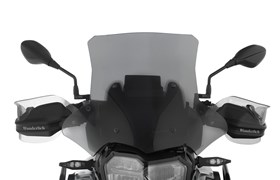 Verkleidungsscheibe MARATHON - rauchgrau - Halterung lang (160 mm) Verkleidungsscheibe MARATHON - rauchgrau - Halterung lang (160 mm)