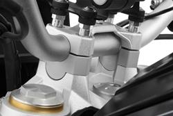 Lenkererhöhung ERGO für Modelle mit BMW Navi - silber - 20mm