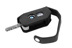 Schlüsselmäppchen Leder- schwarz