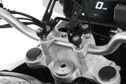 Lenkererhöhung ERGO für Modelle mit BMW Navi F 750 GS / F 8- silber Lenkererhöhung ERGO für Modelle mit BMW Navi F 750 GS / F 8- silber