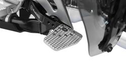 Fußbremshebel Verbreiterung- silber