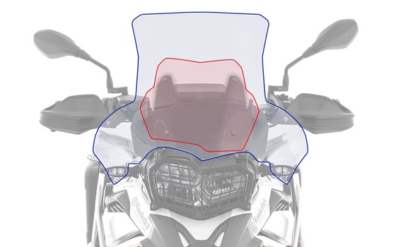 Verkleidungsscheibe EXTREME - rauchgrau - Halterung kurz (115 mm) - Bild 2 Verkleidungsscheibe EXTREME - rauchgrau - Halterung kurz (115 mm) - Bild 2