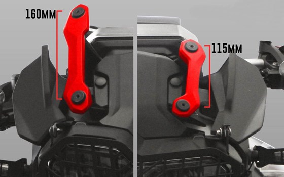 Verkleidungsscheibe EXTREME - rauchgrau - Halterung kurz (115 mm) - Bild 3 Verkleidungsscheibe EXTREME - rauchgrau - Halterung kurz (115 mm) - Bild 3