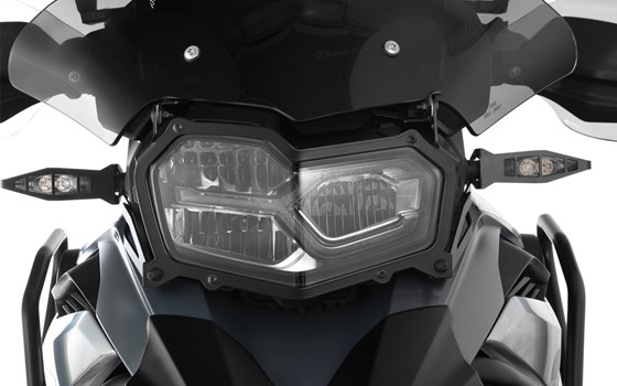 Scheinwerferschutz klappbar CLEAR - schwarz - ohne Windschildeinstellung - Bild 1