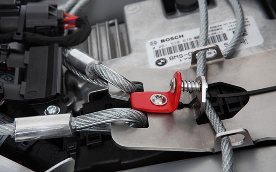 Helm-Diebstahlsicherung HELM-LOCK- silber - Bild 3