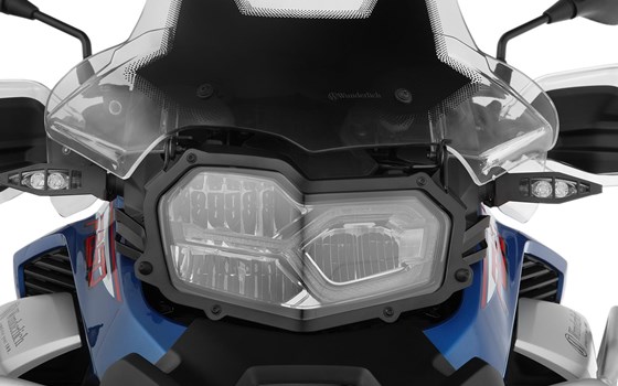 Scheinwerferschutz klappbar CLEAR für F 850 / 900 GS Advent- schwarz - Bild 2