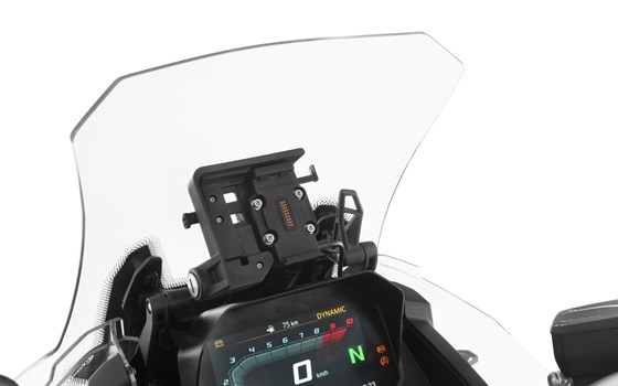 Navihalterung für Original Navigator - schwarz - für Fahrzeuge mit Original Scheibenverstellung - Bild 1