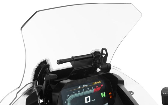 Geräteträger Universal - schwarz - für Fahrzeuge mit Original Scheibenverstellung - Bild 1