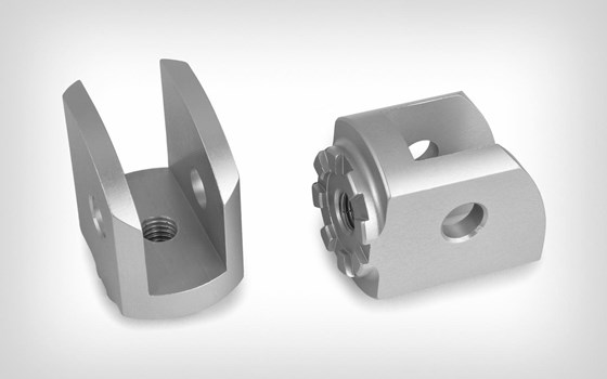 Vario-Gelenk EVO1 Fahrer (Paar) F 650 GS- silber - Bild 1