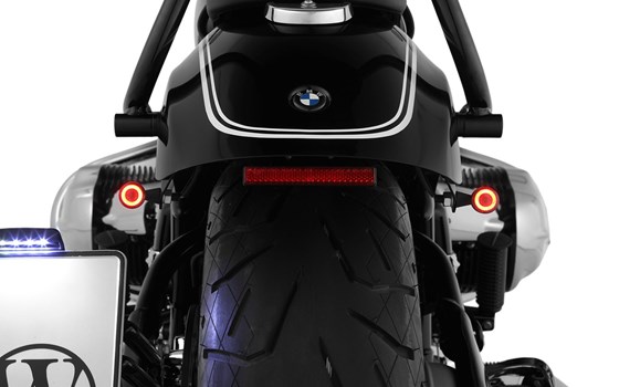 Blinkerhalter für Zubehörblinker R 18 - schwarz - M8 Blinker Anschlussgewinde - Bild 1