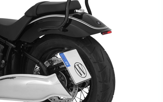 Heckumbau LOW mit Blinkerhalter R 18 - schwarz - M5 Blinker Anschlussgewinde - Bild 1