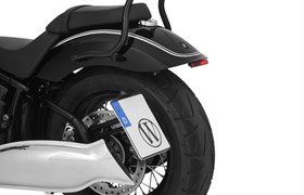 Heckumbau LOW mit Blinkerhalter R 18 - schwarz - M8 Blinker Anschlussgewinde