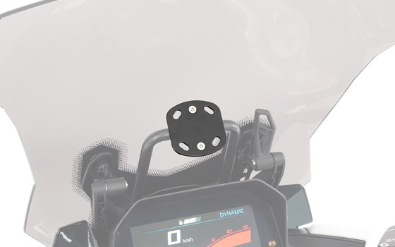 Navihalter für Geräteträger 12mm Rundrohr- schwarz - Bild 1