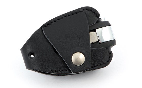 R 18 Schlüsselmäppchen - schwarz - Echtleder - Bild 2