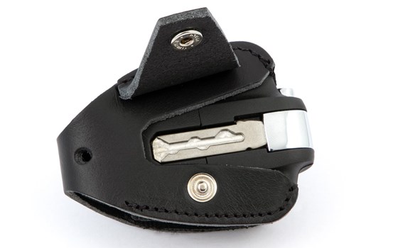 R 18 Schlüsselmäppchen - schwarz - Echtleder - Bild 3 R 18 Schlüsselmäppchen - schwarz - Echtleder - Bild 3