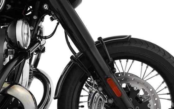 Frontfender RockBob- Blackstorm Metallic - weiß liniert - Bild 1 Frontfender RockBob- Blackstorm Metallic - weiß liniert - Bild 1