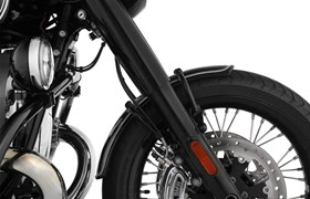 Frontfender RockBob- Blackstorm Metallic - weiß liniert