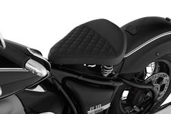 Schwingsattel RockBob mit Serienheck - schwarz - Echtleder