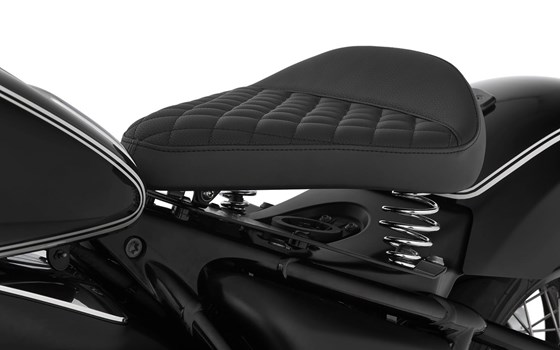 Schwingsattel RockBob mit Serienheck - schwarz - Echtleder - Bild 2 Schwingsattel RockBob mit Serienheck - schwarz - Echtleder - Bild 2