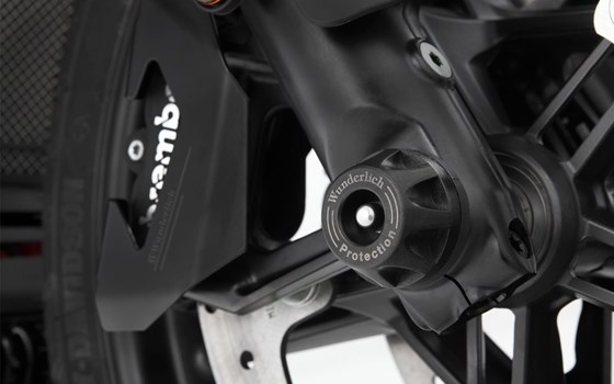 Achs-Schutzpads DOUBLESHOCK - schwarz - vorne - Bild 1