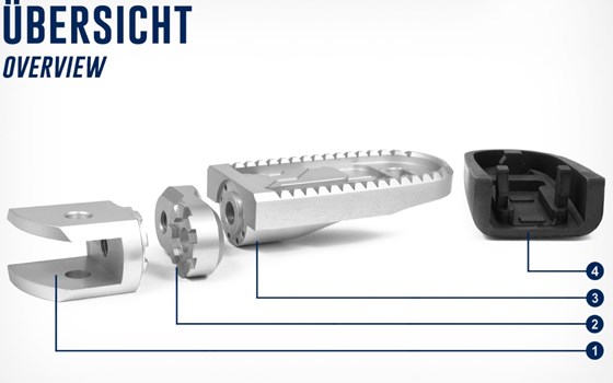 Vario-Gelenk EVO1 Fahrer (Paar)
- silber - Bild 2