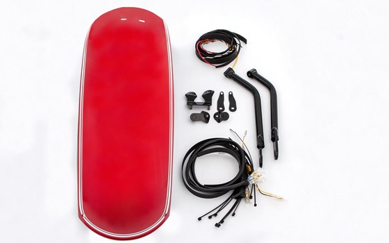 Heckfender RockBob- marsrot metallic - weiß liniert - Bild 3 Heckfender RockBob- marsrot metallic - weiß liniert - Bild 3