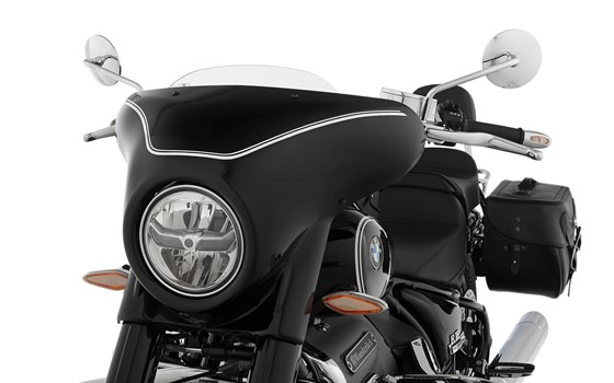 Verkleidung HIGHWAY R 18- Blackstorm Metallic - weiß liniert - Bild 1