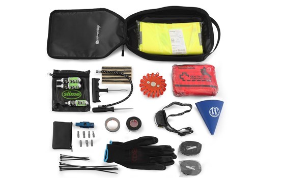 Innentasche für Werkzeugbox - schwarz - inkl. Pannenset - Bild 1