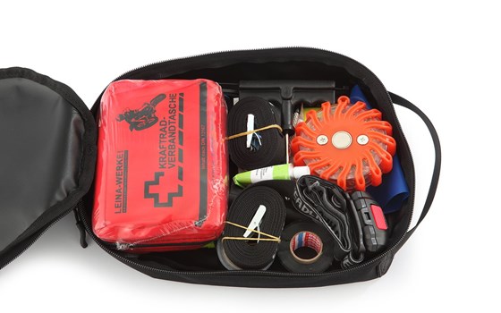 Innentasche für Werkzeugbox - schwarz - inkl. Pannenset - Bild 2