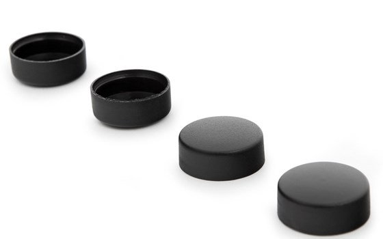 Abdeckkappen für Windabweiser Verschraubung - schwarz - 4 Stück - Bild 3