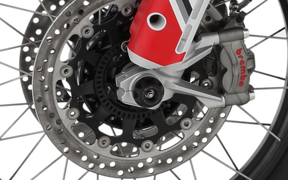 Achs-Schutzpads DOUBLESHOCK DesertX (Discovery) - schwarz - vorne - Bild 3